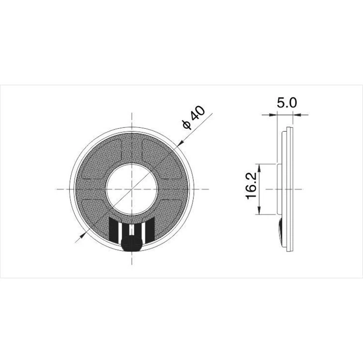 Waterproof speaker driver  XDEC-40M-2 Dimension